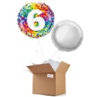 Birthday Rainbow Confetti 6th 18" Foil-Balloon