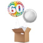 Birthday Rainbow Confetti 60th 18" Foil-Balloon