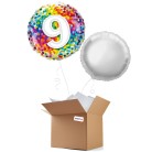 Birthday Rainbow Confetti 9th 18" Foil-Balloon