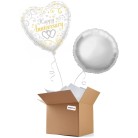 Happy Anniversary Heart Foil Balloon 18"