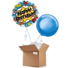 Happy Birthday Comic Superhero 18" Foil Balloon