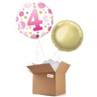 Pink Dots 4th 18" Foil Balloon
