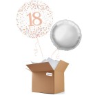 Sparkling Fizz White 18th Birthday 18" Foil Balloon