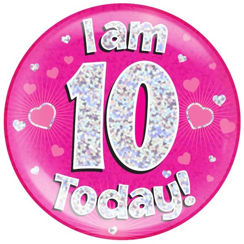 AGE 10 Happy 10th Birthday Party Banners Balloons Badges Candles & Decorations 