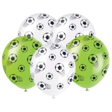 3D Football Latex Balloons (5 Pack)