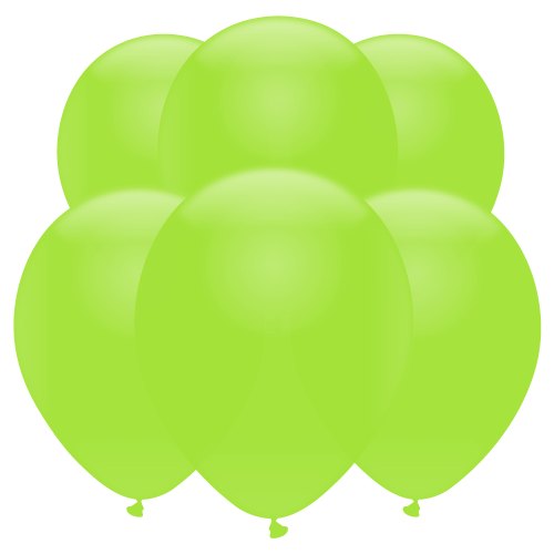 Lime Green Latex Balloons (6 Pack)