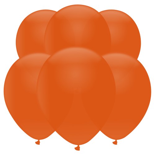 Sunset Orange Latex Balloons (6 Pack)