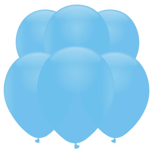 Sky Blue Latex Balloons (6 Pack)