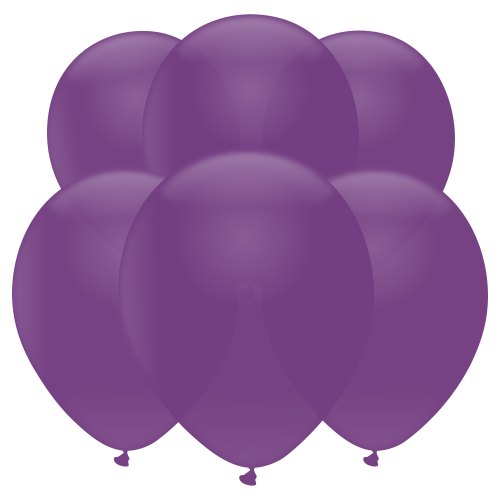 Violet Latex Balloons (6 Pack)