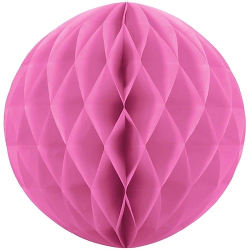 8" Hot Pink Honeycomb Ball