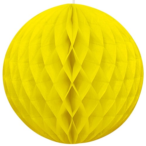 8" Yellow Honeycomb Ball