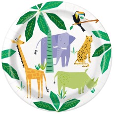 Animal Safari 9" Plates (8 Pack)
