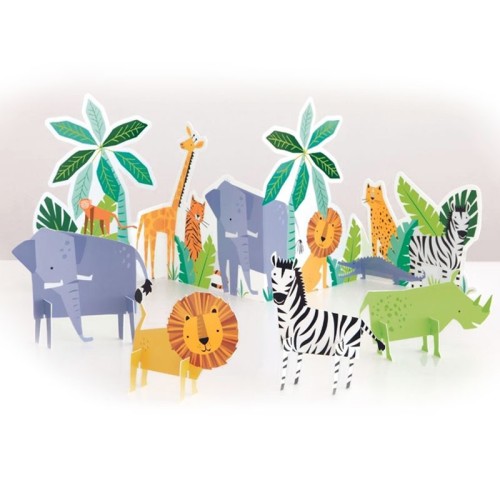 Animal Safari Table Decoration Kit (5 Pack)