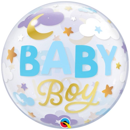 Baby Boy Sweet Dreams 22" Bubble Balloon