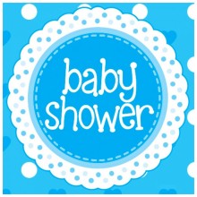 Baby Shower Blue Napkins (16 Pack)