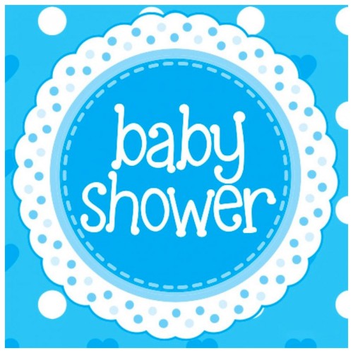 Baby Shower Blue Napkins (16 Pack)