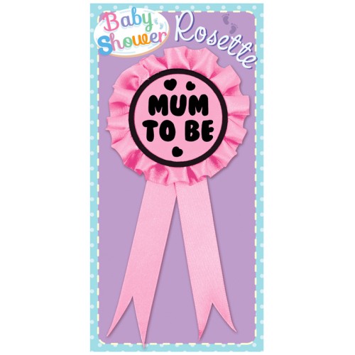 Baby Shower Mum To Be Pink Rosette