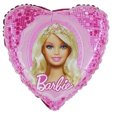 Barbie Princess Tiara 18" Heart Foil Balloon