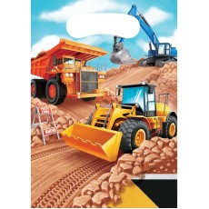 Big Dig Construction Loot Bags (8 Pack)