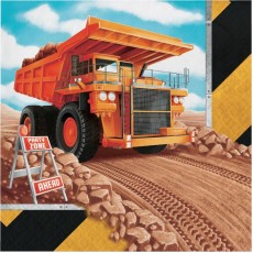 Big Dig Construction Napkins (16 Pack)