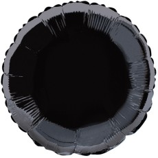 Black 18" Round Foil Balloon
