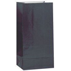 Black Paper Sweet Bags (12 Pack)
