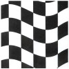 Black & White Chequered Napkins (16 Pack)