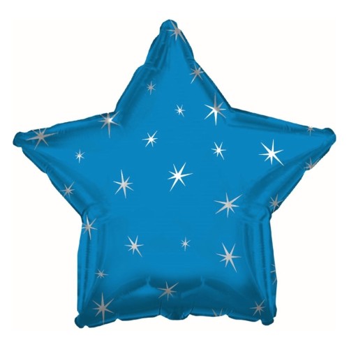 Blue Sparkle Foil Balloon 45cm (18")