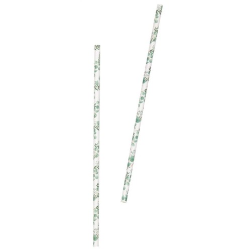 Botanical Paper Straws (10 Pack)