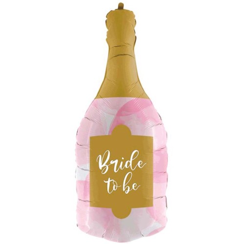Bride To Be Wine Bottle 36" Foil Balloon