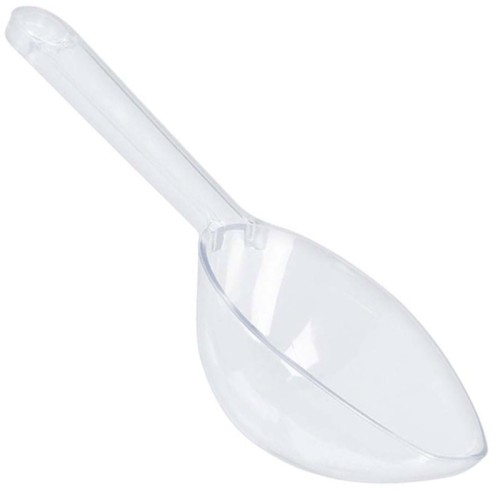 Candy Buffet Clear Plastic Scoop