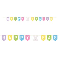 Colourful Happy Easter Pennant Banner