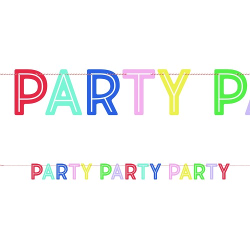 Colourful Party Banner (2.1m)