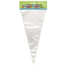 Clear Cone Sweet Bags with Ties (25 Pack)