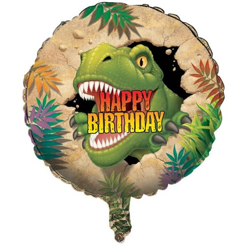 Dino Blast Happy Birthday Foil Balloon (18")