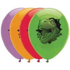 Dino Blast Latex Balloons (6 Pack)