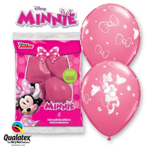 Disney Minnie Mouse Latex Balloons (6 Pack)