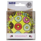 Doughnut Foil Lined Cupcake Cases (30 Pack)