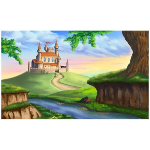 Fairytale Castle Photography Backdrop