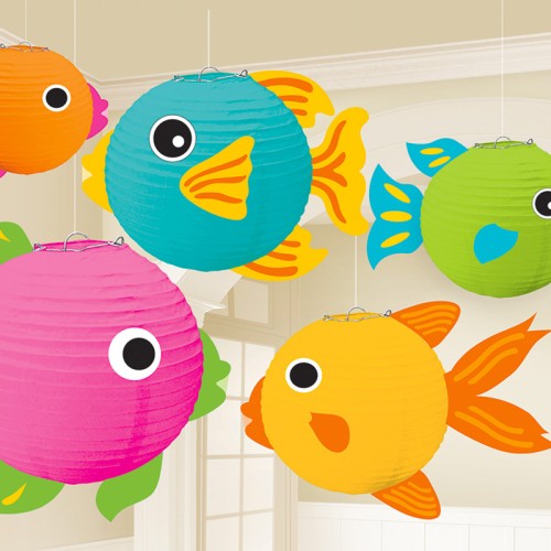 Fish Lanterns with Accessories (5 Pack)