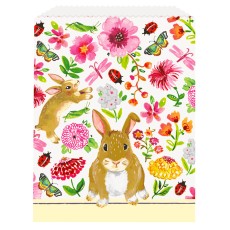 Floral Easter Rabbit Paper Treat Bags (8 Pack)