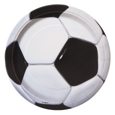 3D Football 7" Plates (8 Pack)