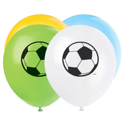 Football Themed Latex Balloons (8 Pack)