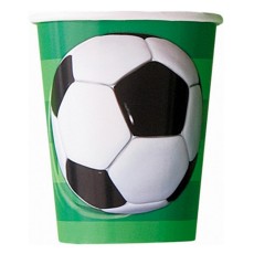 3D Football Paper Cups (8 Pack)