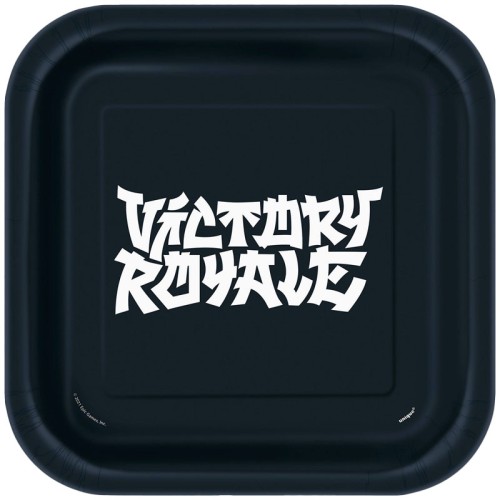 Fortnite Victory Royale 9" Square Dinner Plates (8 Pack)