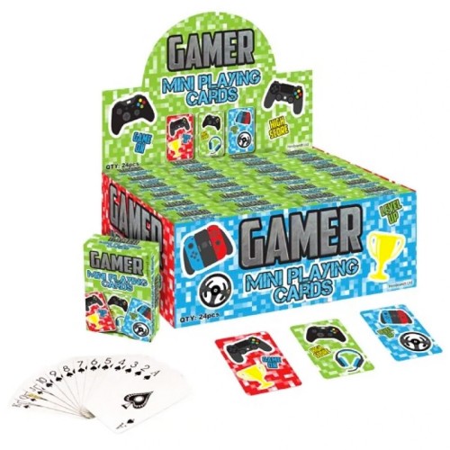 Gamer Mini Playing Cards (x8 Packs)