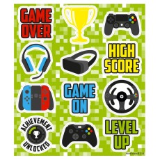 Gamer Stickers Sheets (x8 Packs)
