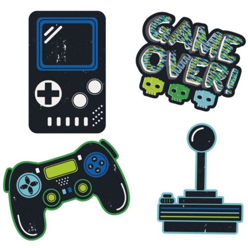 Gamer Wall Decals (4 Pack)