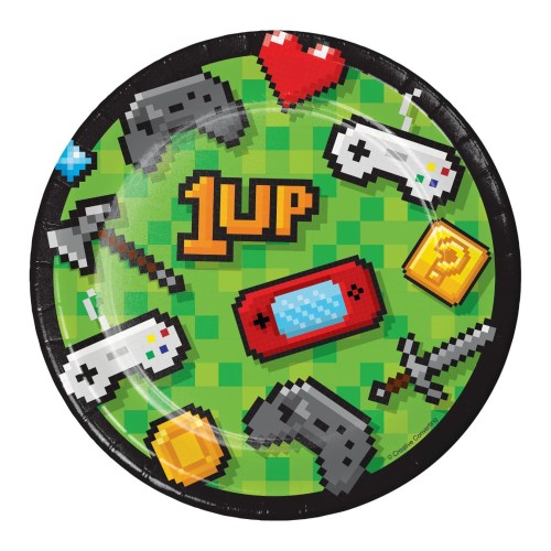Gaming Party 7" Plates (8 Pack)
