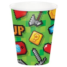 Gaming Party Paper Cups (8 Pack)